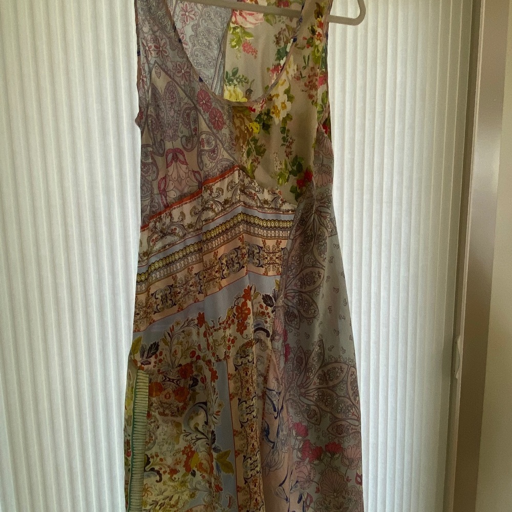 Johnny was silk dress